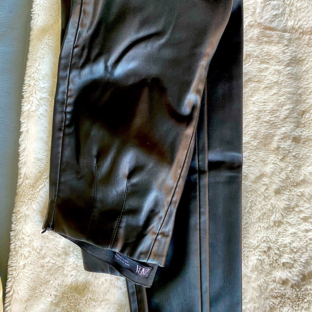 Zara Faux Leather Leggings